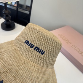 Новая соломенная шляпа Miu из рафии, п