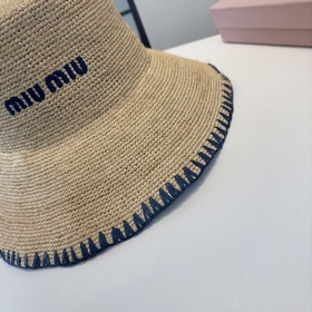 Новая соломенная шляпа Miu из рафии, п