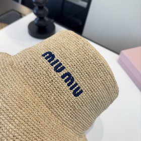 Новая соломенная шляпа Miu из рафии, п