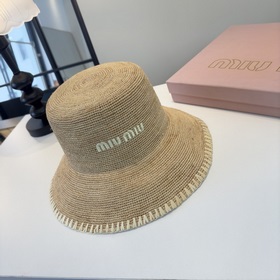 Новая соломенная шляпа Miu из рафии, п
