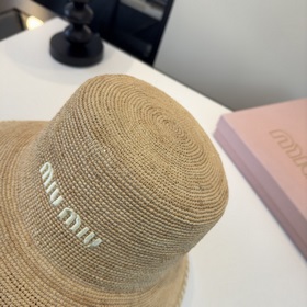 Новая соломенная шляпа Miu из рафии, п
