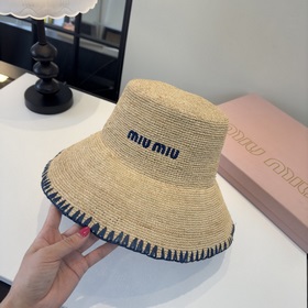 Новая соломенная шляпа Miu из рафии, п