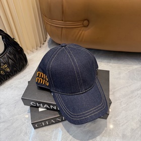 [Miumiu] Новая джинсовая бейсболка по