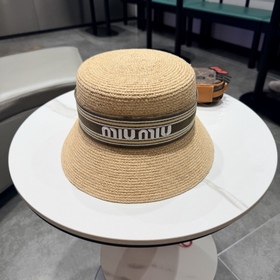 Новая соломенная шляпа Miu из рафии, в