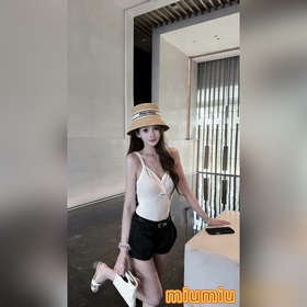 Новая соломенная шляпа Miu из рафии, в