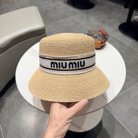 Новая соломенная шляпа Miu из рафии, в