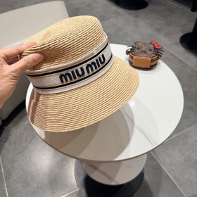 Новая соломенная шляпа Miu из рафии, в