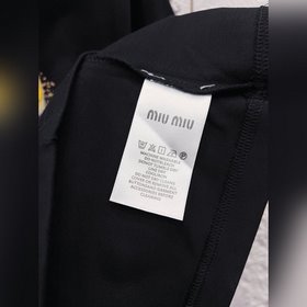 Футболка Miumiu26ss с логотипом, нанес