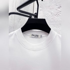 Футболка Miumiu26ss с логотипом, нанес