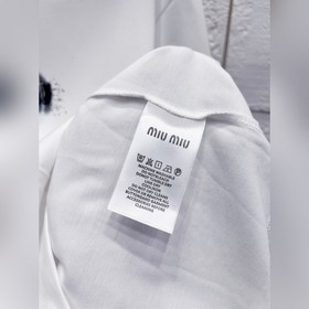 Футболка Miumiu26ss с логотипом, нанес