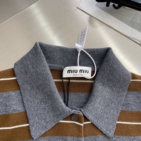 -Свитер MiuMiu с жаккардовым узором в 