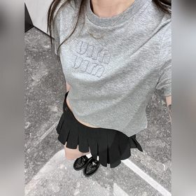 Короткорукавная блузка MiuMiu, изготов
