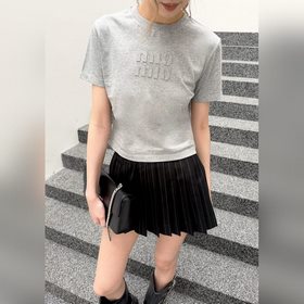 Короткорукавная блузка MiuMiu, изготов