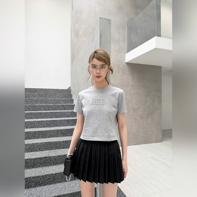Короткорукавная блузка MiuMiu, изготов