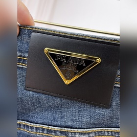 Мужские джинсы PRADA из ткани «Таннин»