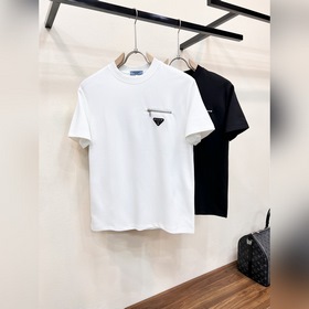 Prada  Мужская футболка с круглым выр