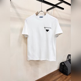 Prada  Мужская футболка с круглым выр