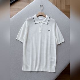 Поло Prada из сетчатого трикотажа, вес
