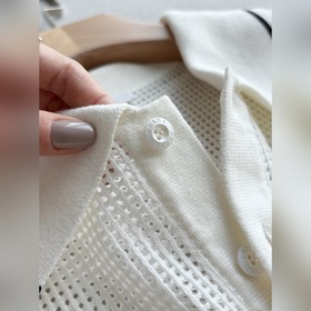 Поло Prada из сетчатого трикотажа, вес