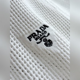 Поло Prada из сетчатого трикотажа, вес