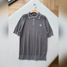 Поло Prada из сетчатого трикотажа, кол