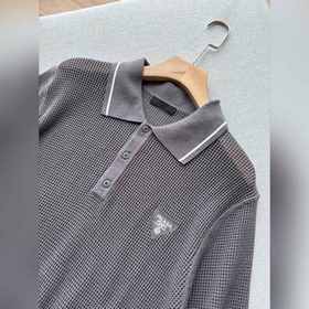 Поло Prada из сетчатого трикотажа, кол