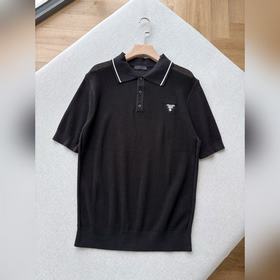 Поло Prada из сетчатого трикотажа, кол