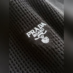 Поло Prada из сетчатого трикотажа, кол