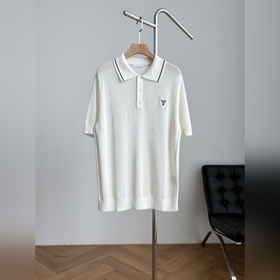 Поло Prada из сетчатого трикотажа, кол