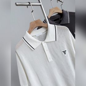 Поло Prada из сетчатого трикотажа, кол