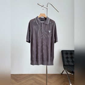Поло Prada из сетчатого трикотажа, кол