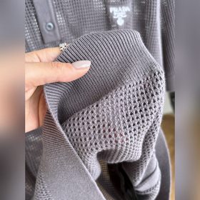 Поло Prada из сетчатого трикотажа, кол