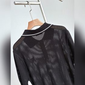 Поло Prada из сетчатого трикотажа, кол