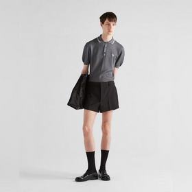 Поло Prada из сетчатого трикотажа, кол