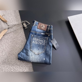 Мужские джинсы Versace из ткани «танни