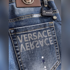 Мужские джинсы Versace из ткани «танни
