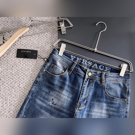 Мужские джинсы Versace из ткани «танни