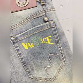 Мужские джинсы Versace из ткани «танни