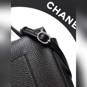 Черная сумка CHANEL 26S серебряной зас