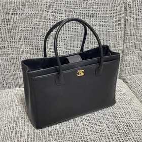 CHANEL VINTAGE Сумка-тоут черно-золото