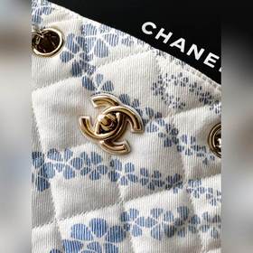 Сине-белая пляжная сумка Chanel 25M пр