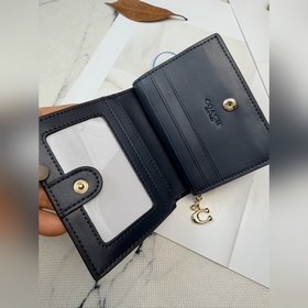 Синий кошелек Coach с принтом виде виш