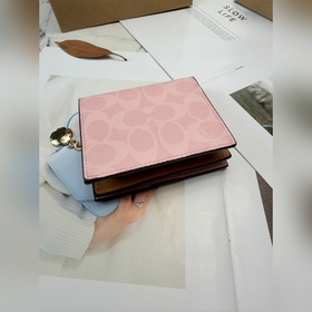 Кошелек COACH из натуральной кожи цвет