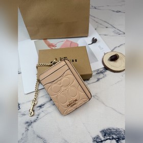 Кошелек Coach хаки с металлической цеп