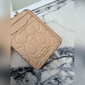 Кошелек Coach хаки с металлической цеп