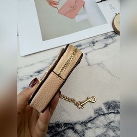 Кошелек Coach хаки с металлической цеп