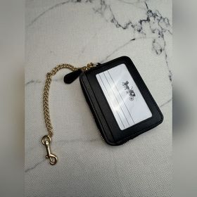 Кошелек Coach с цепочкой CAH08 из чёрн