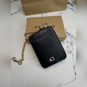 Кошелек Coach с цепочкой CAH08 из чёрн