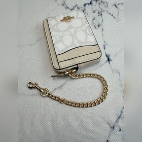 Сумка Coach с цепочкой и кармашками дл