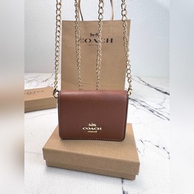 COACH C0059 — однотонная сумка на цепо